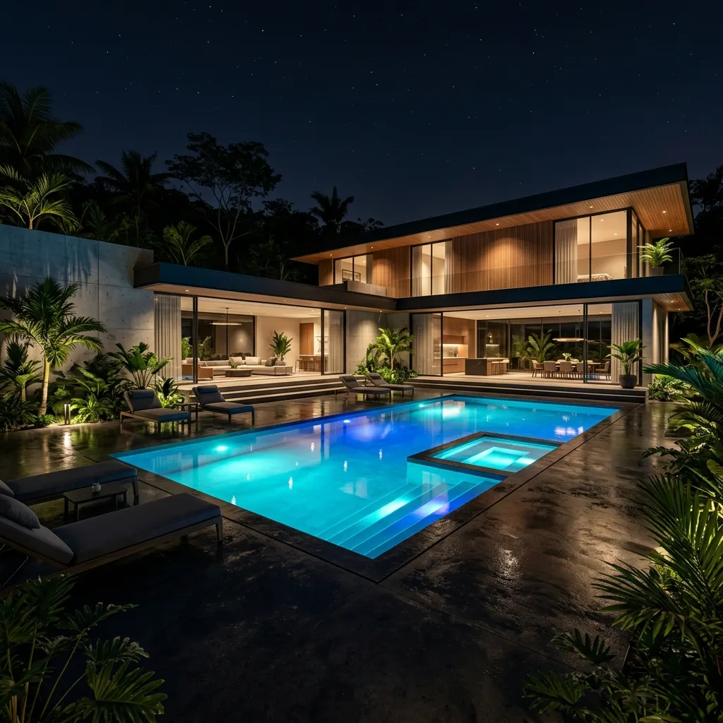 Ambiente aquático sem iluminação Aqua Led